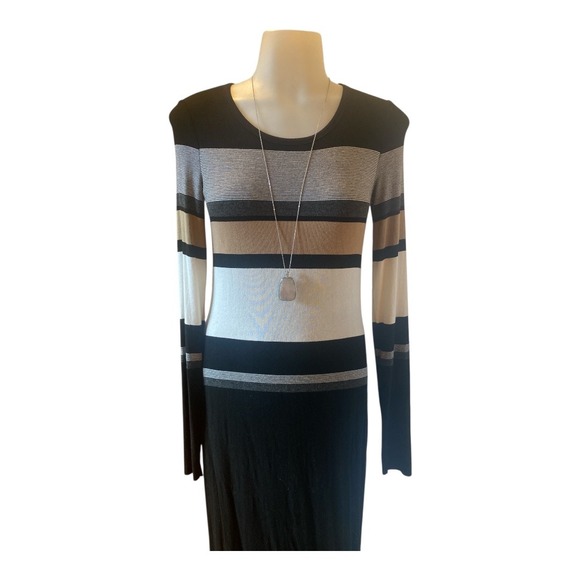 Bailey 44 Dresses & Skirts - Bailey 44 Striped Maxi‎ Dress Long Sleeve Casual Comfortable XS